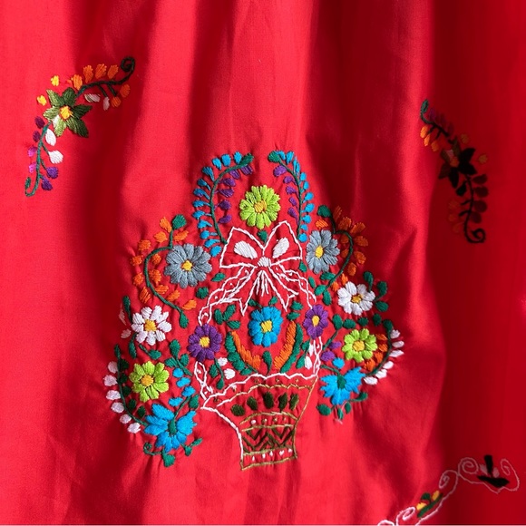 Embroidered Mexican Dress - Picture 4 of 6